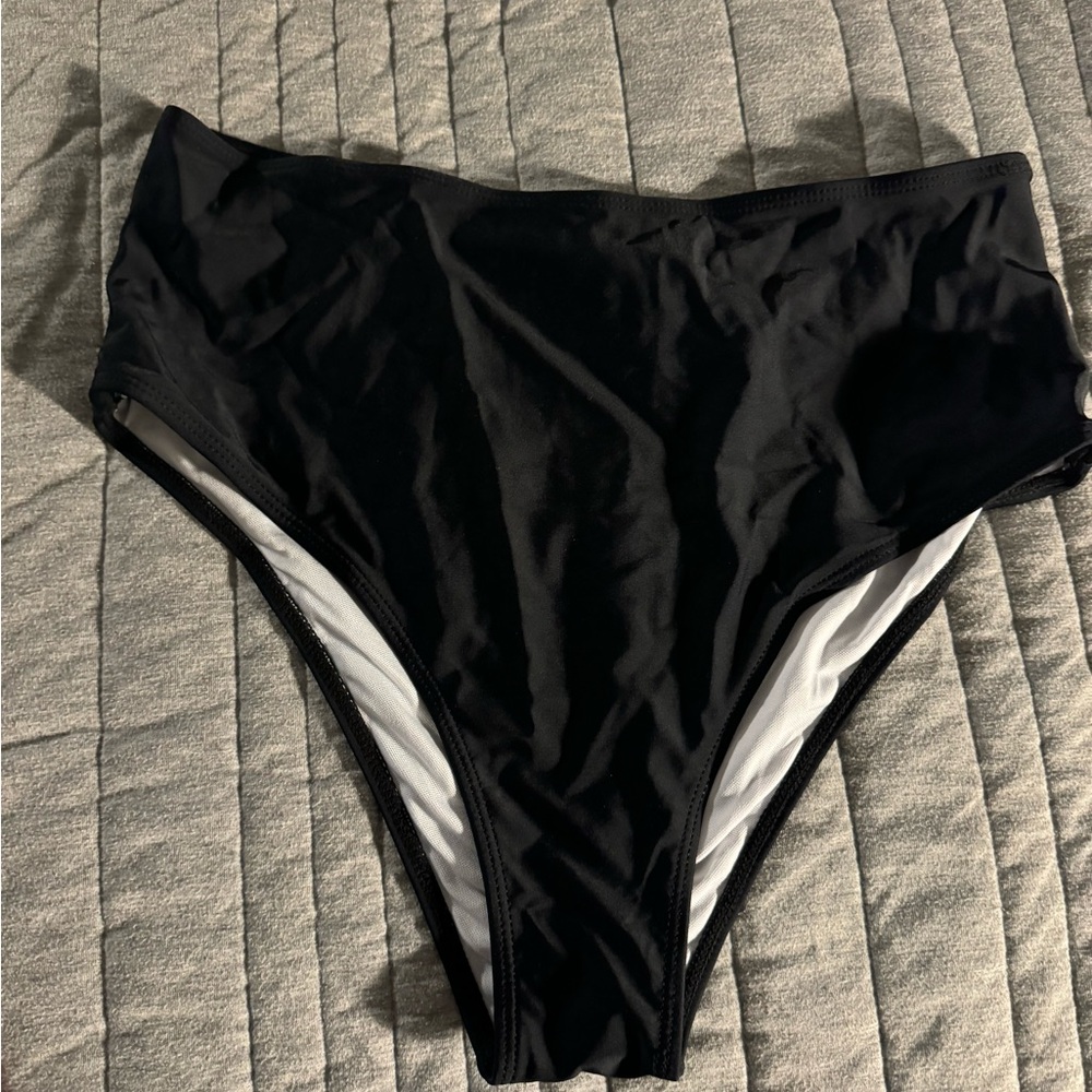 Large high waisted high cut bikini bottom